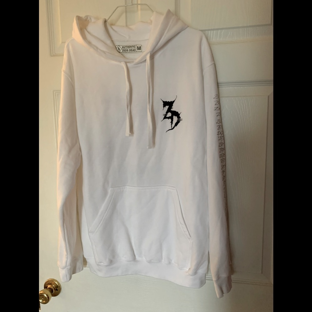 ❌SOLD❌Zeds Dead Heatwave White pullover hoodie NWOT